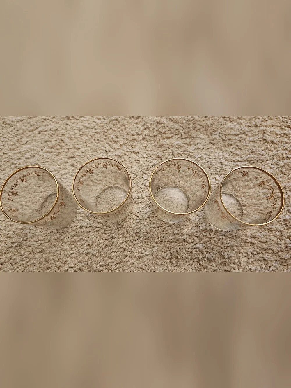 Vtg‎ Gold Rim 3.75